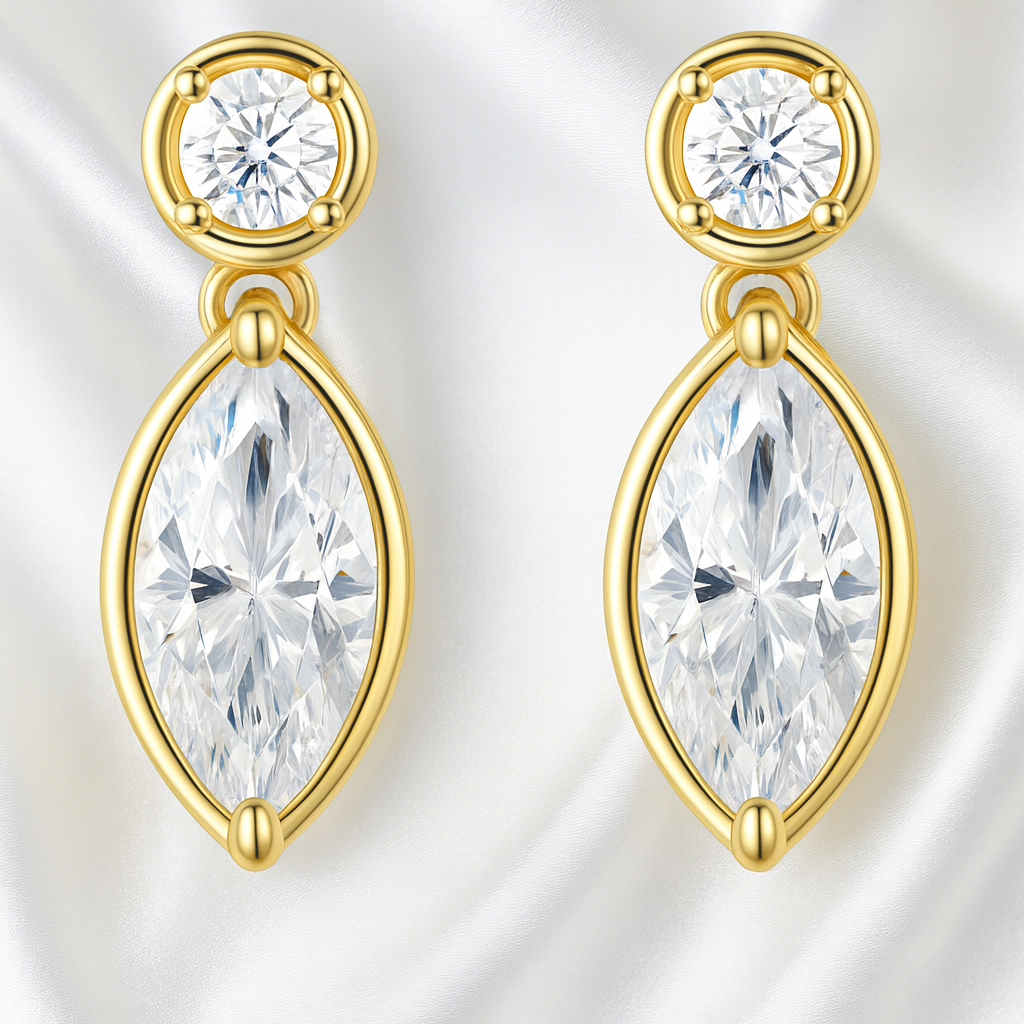 Gold-Plated Silver Earrings